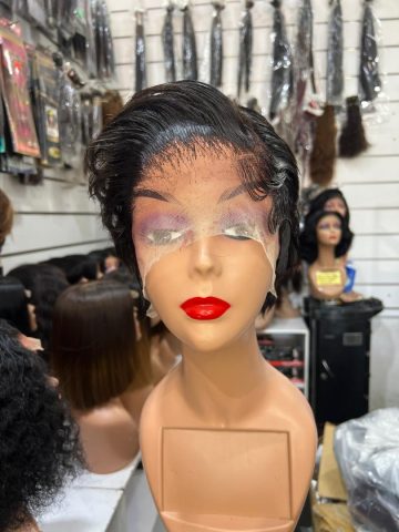 Full Frontal 13/4 Pixie Cut – 100% Human Hair, Glueless